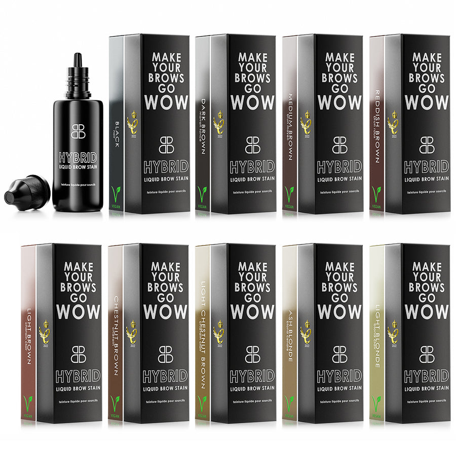 Hybrid Wimpern-/ Augenbrauenfarbe / 15ml / 9 Farbvarianten