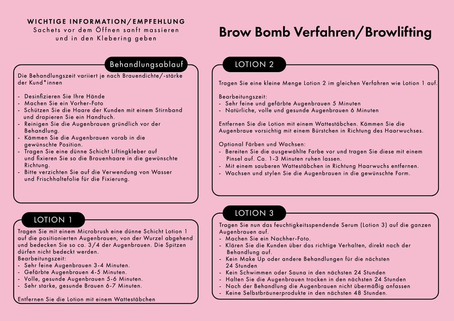 LASH & BROW BOMB SPEED - Liftingset / 15ml je Packung