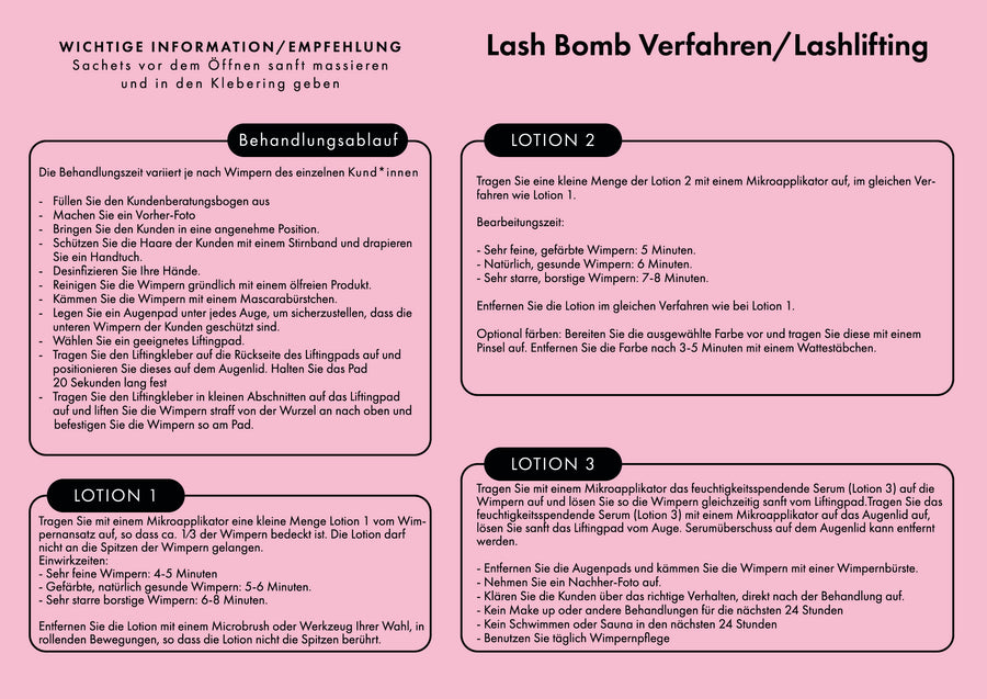 LASH & BROW BOMB SPEED - Liftingset / 15ml je Packung
